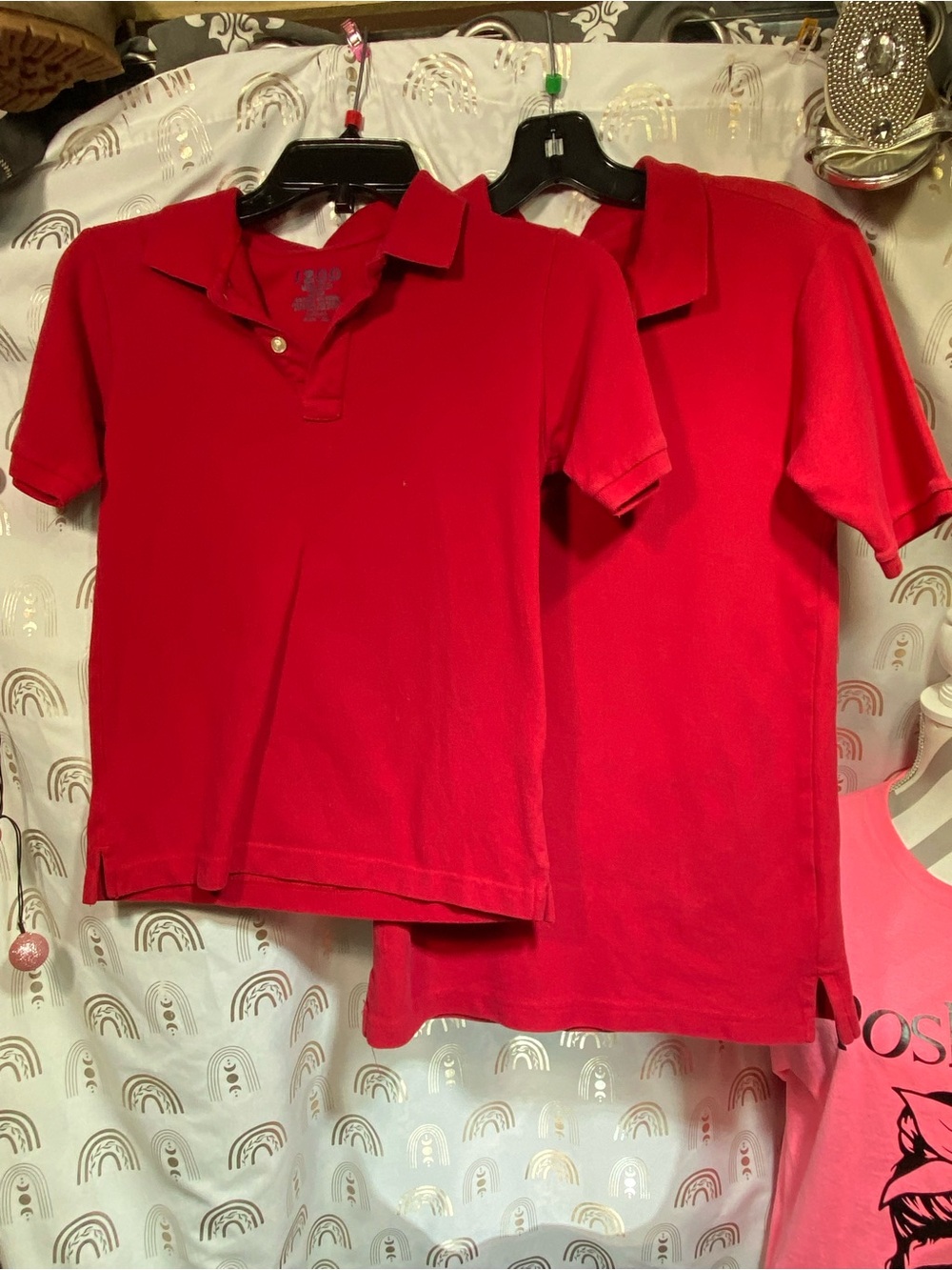 Izod Red Kids Polo Pair - Short Sleeve Collared Shirts